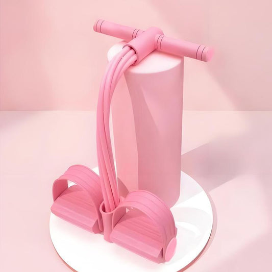 Foot Resistance Band with Handles, Upgraded 6-Tube Natural Rubber Training Pedals, Full-Body Exercise, Yoga, Abdominal, Waist, Arm and Leg Training, Muscle Exercise Equipment